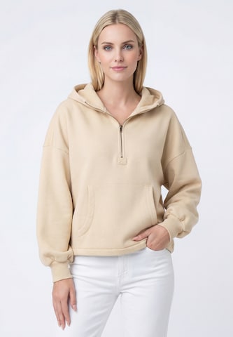 MIMO Sweatshirt 'Everyday Fashion' in Beige: voorkant