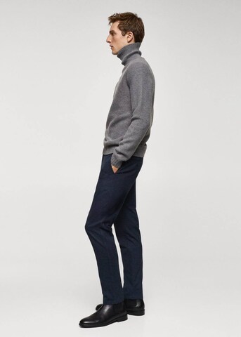 MANGO MAN Regular Pants 'Brest' in Blue