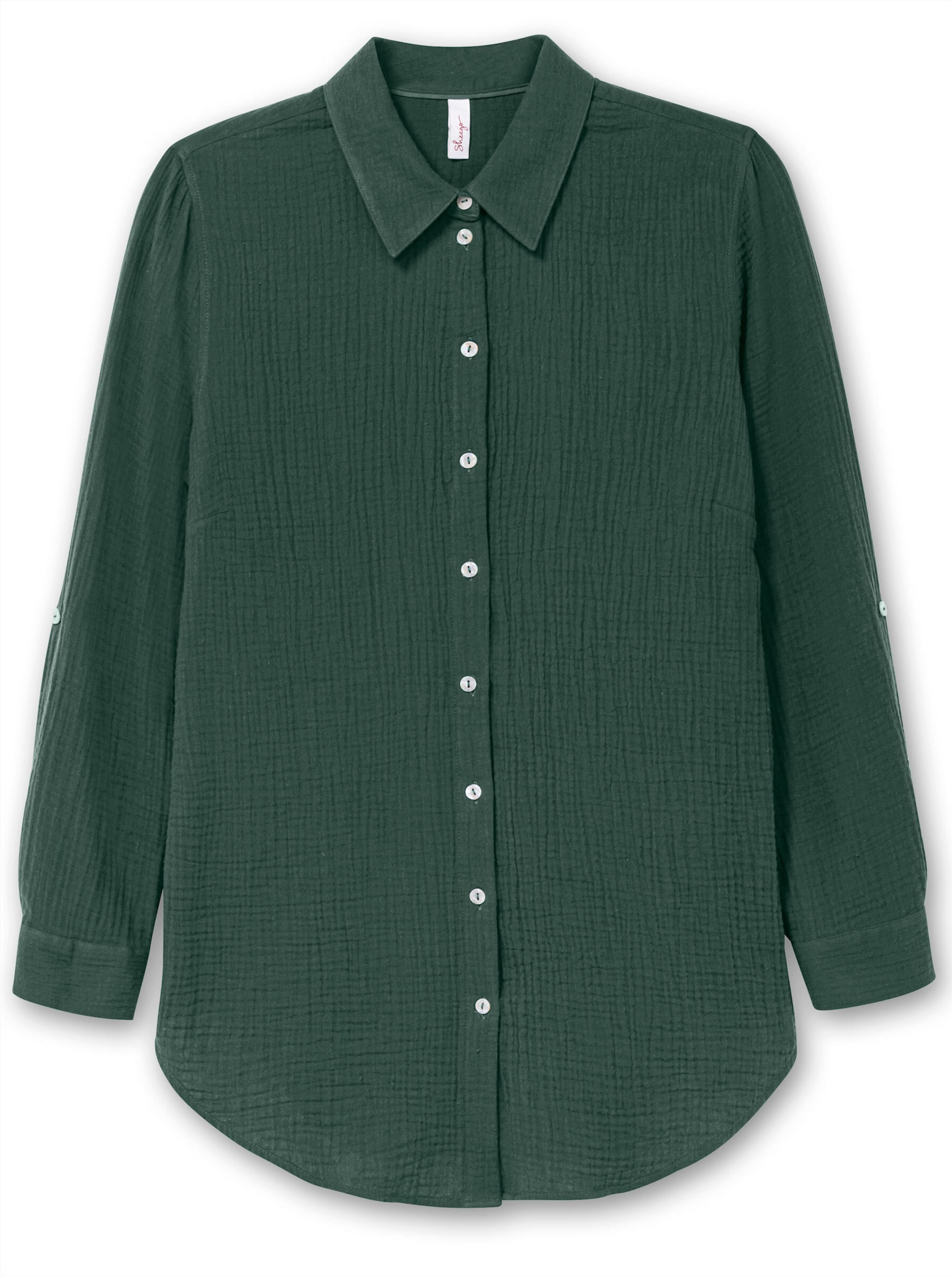 SHEEGO Блуза в зелено: отпред