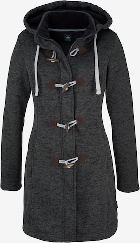 POLARINO Athletic Fleece Jacket in Grey: front