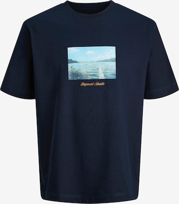 JACK & JONES T-Shirt 'JORNORREBRO' in Blau: Vorderseite