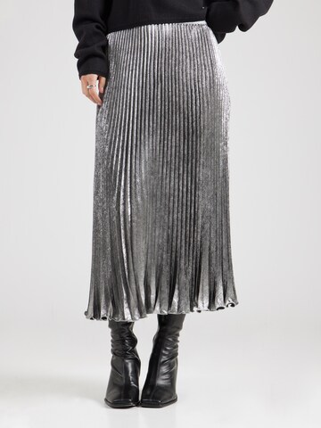 UNITED COLORS OF BENETTON Skirt in Silver: front