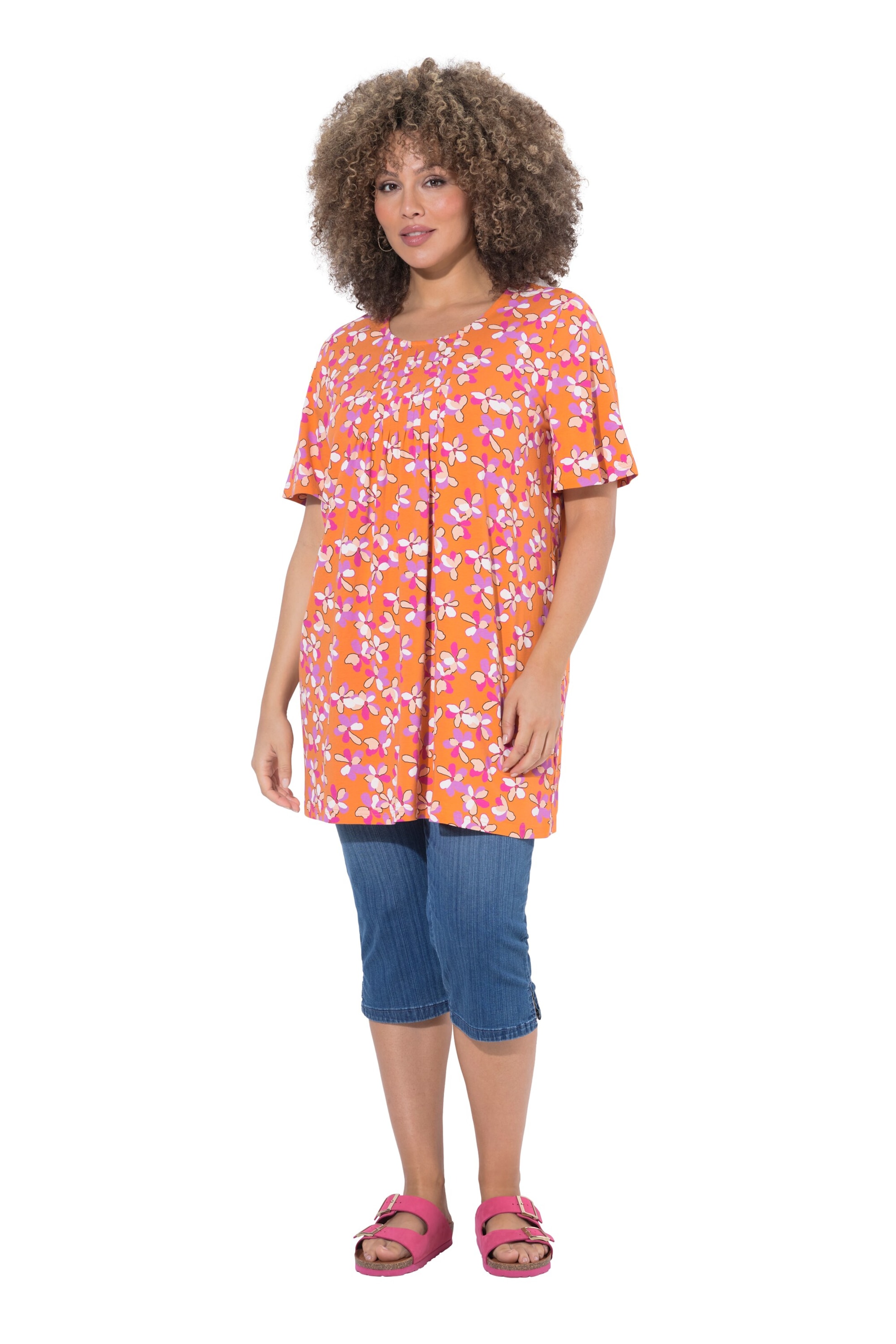 Ulla Popken Shirt in Orange: Vorderseite