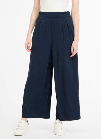 Ragwear Wide Leg Hose in Blau: Vorderseite
