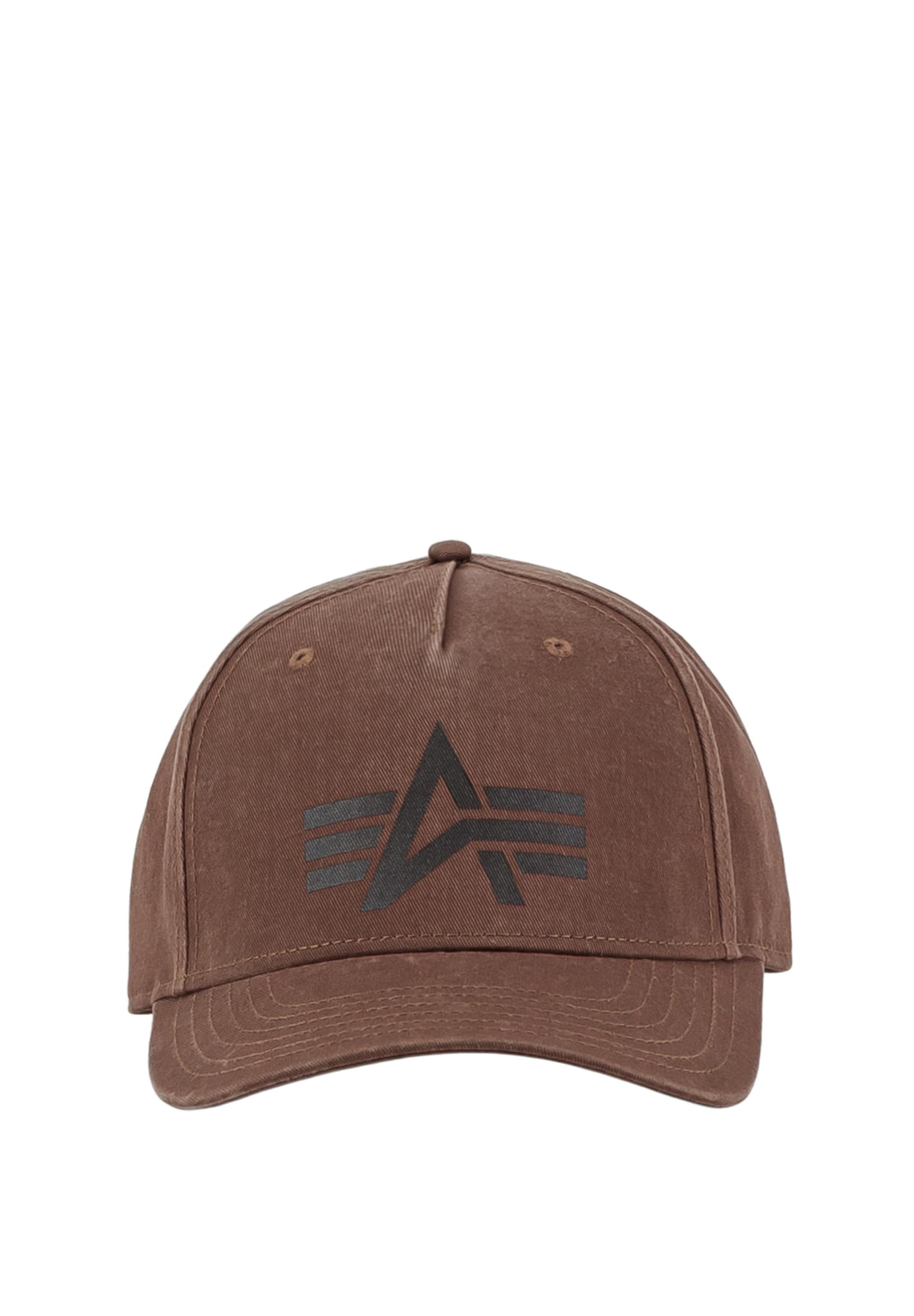ALPHA INDUSTRIES Кепка в Коричневый: спереди