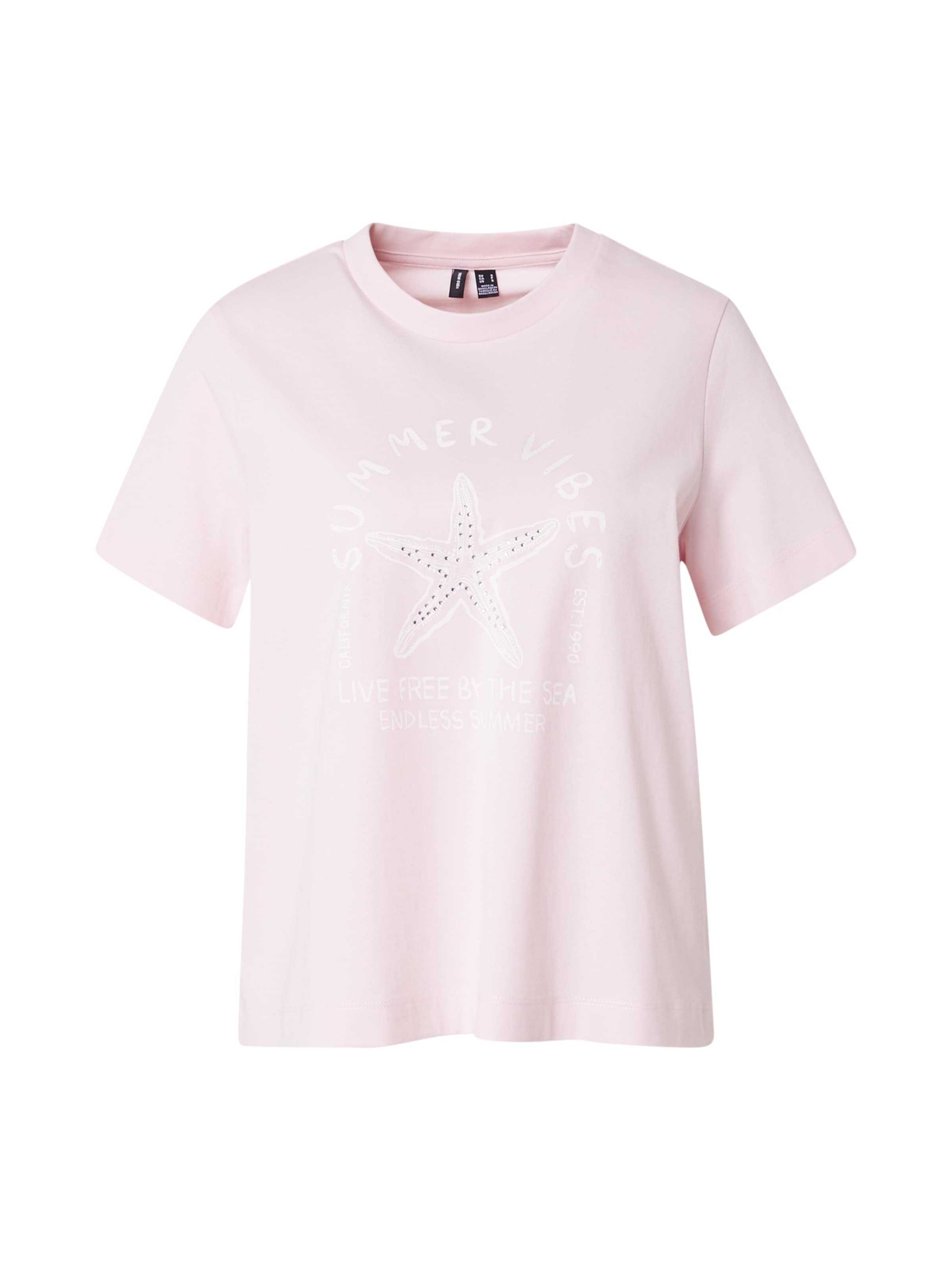 VERO MODA T-Shirt 'VMPALMA METTE' in Pink: Vorderseite