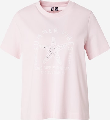 VERO MODA T-Shirt 'VMPALMA METTE' in Pink: Vorderseite