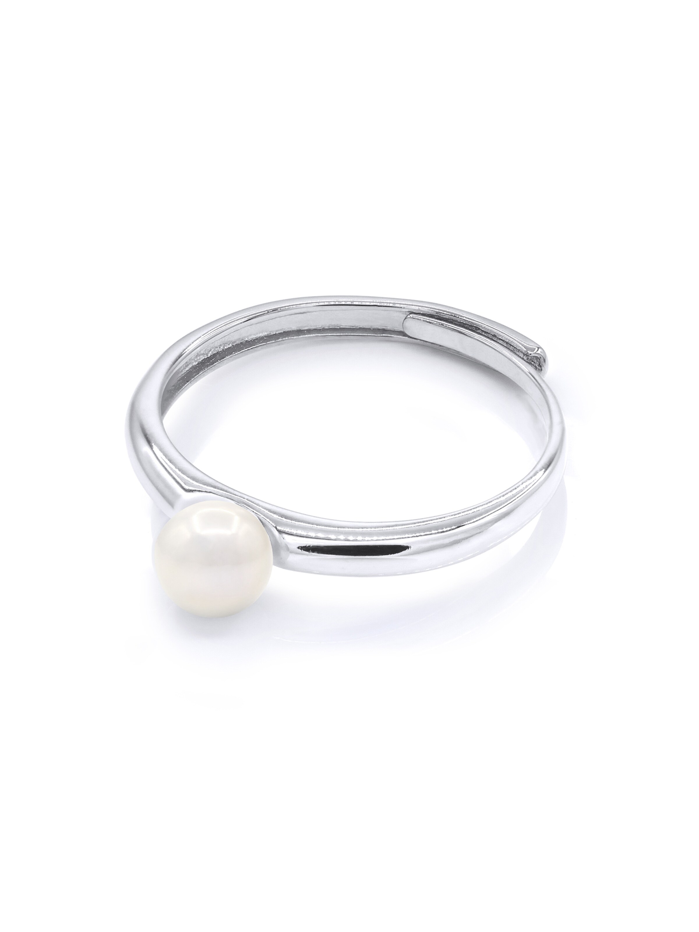 Ateliers Saint Germain - Anillo 'Reine Jeanne' en blanco: frente