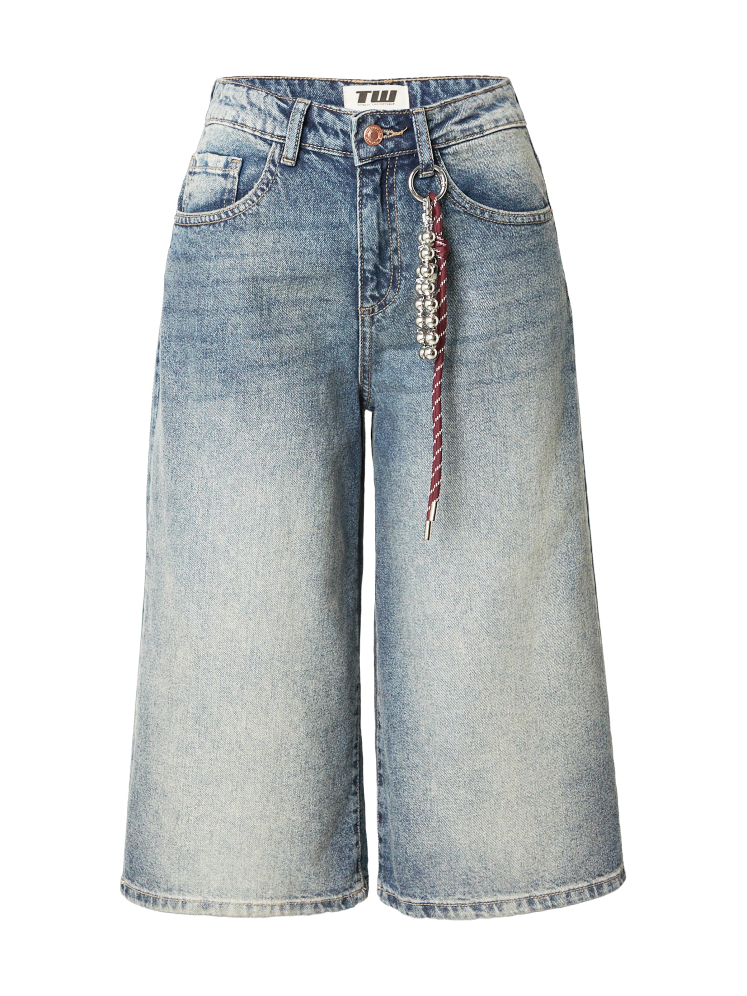 Baggy Jeans de la Tally Weijl pe albastru: față