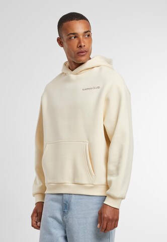 Sweat-shirt 'Part Of The Club' MT Upscale en beige