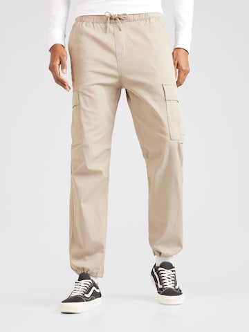 HOLLISTER Regular Cargobroek in Beige: voorkant