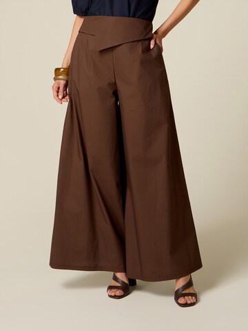 Baggy Pantaloni di oltre in marrone