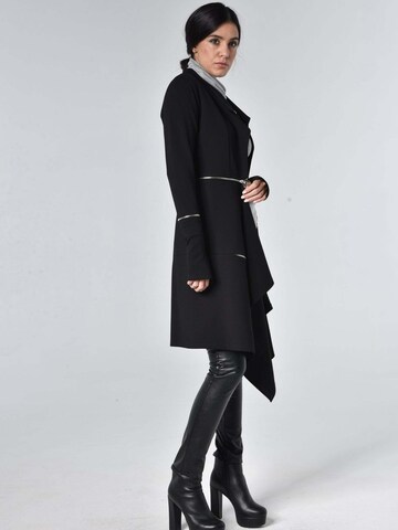 Manteau mi-saison Metamorphoza en noir