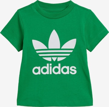ADIDAS ORIGINALS - Camiseta 'Trefoil' en verde: frente