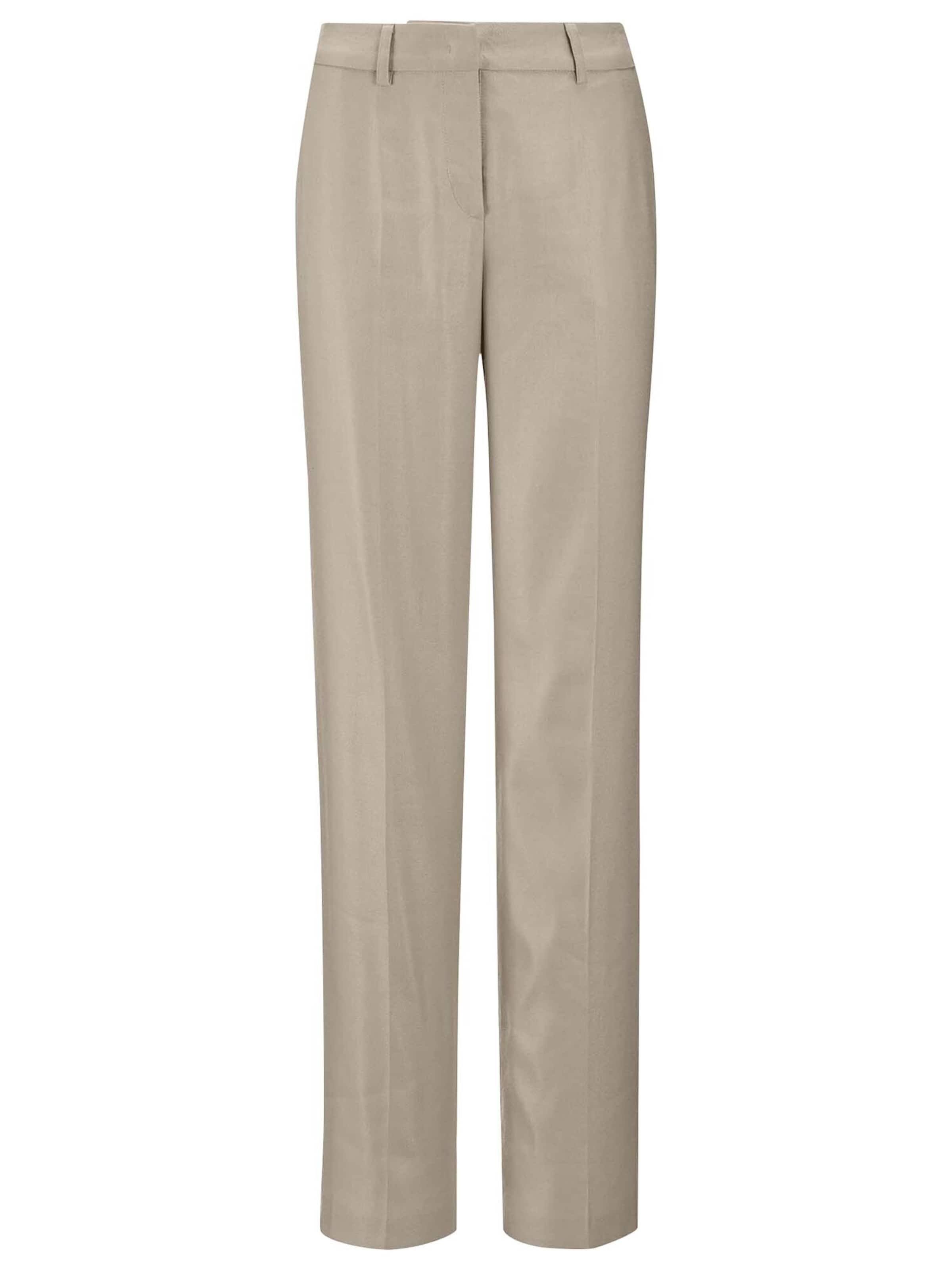 Wide Leg Pantalon à plis MADELEINE en beige : devant
