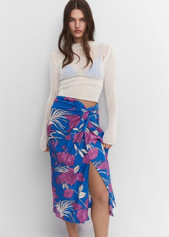 MANGO Skirt 'Nuti' in Blue