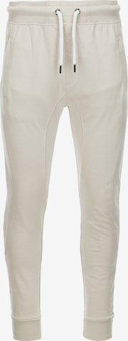 Coupe slim Pantalon 'P948' Ombre en beige : devant