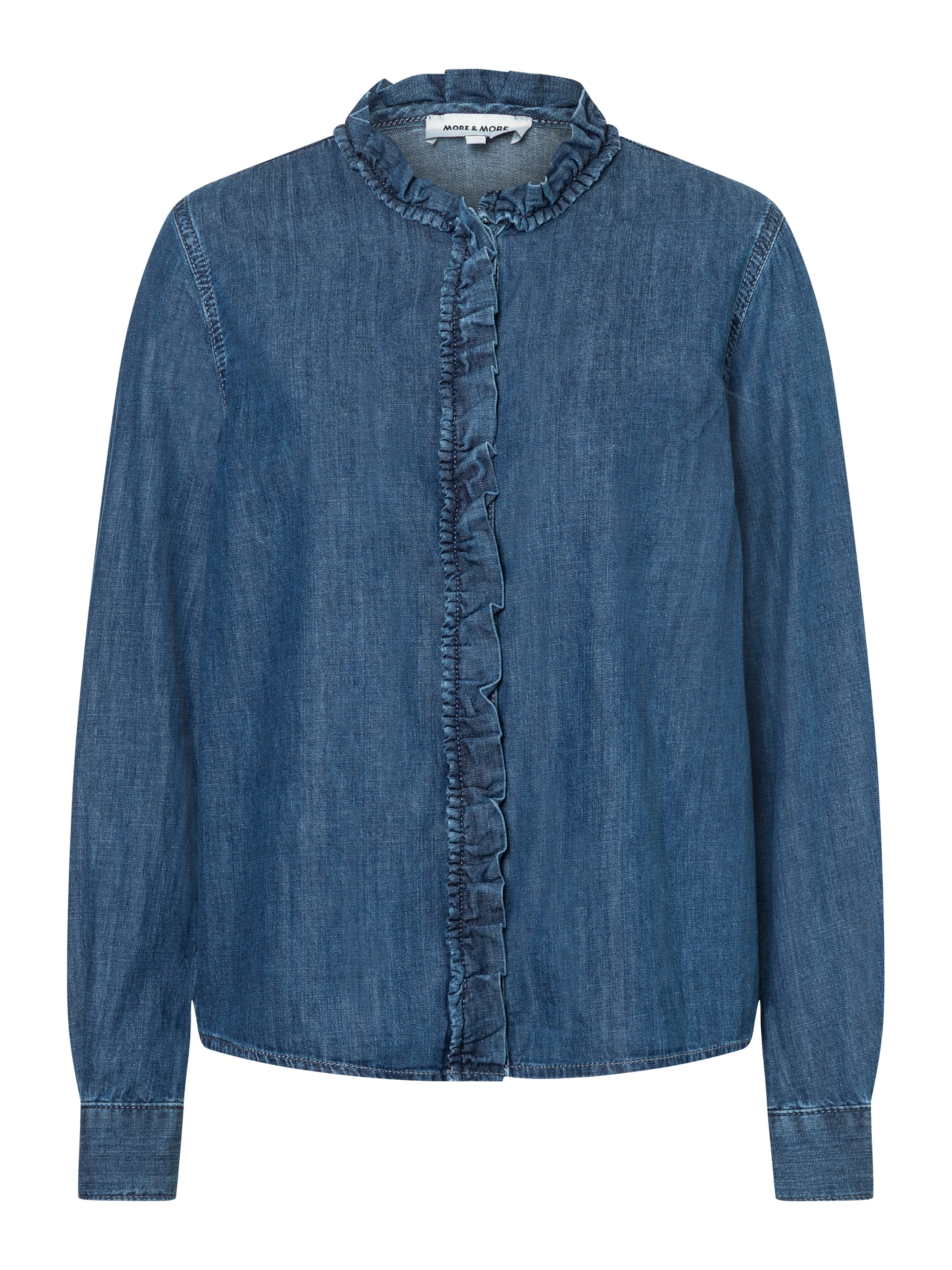 MORE & MORE Bluse in Blau: Vorderseite
