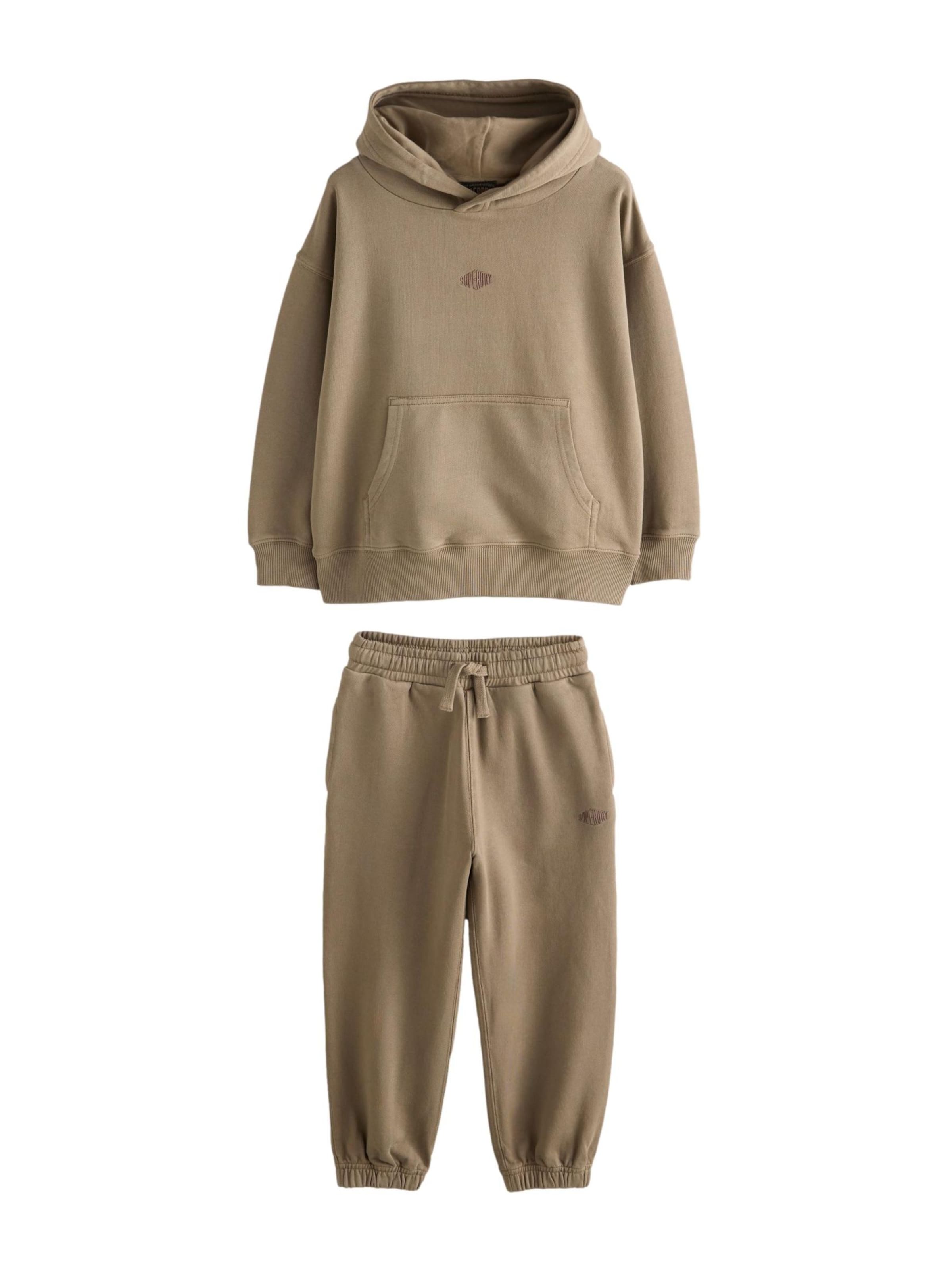 Superdry Set - Hnedá: predná strana