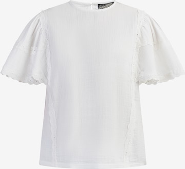 DreiMaster Vintage - Blusa en blanco: frente