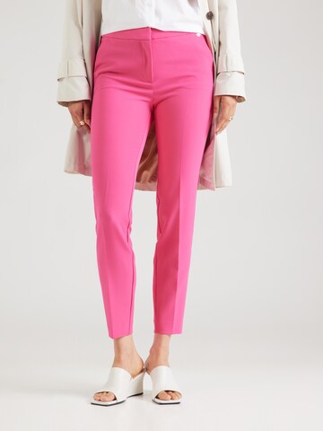 Coupe slim Pantalon à plis 'Hagonia-1' HUGO en rose : devant