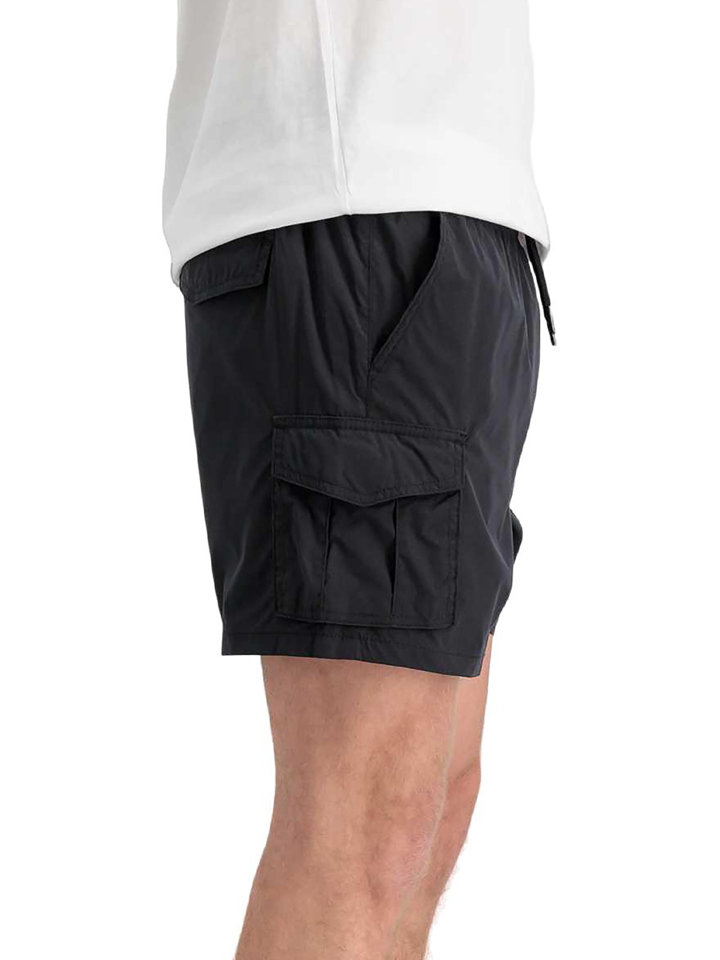 ALPHA INDUSTRIES Regular Cargo Pants 'Nylon Cargo' in Black