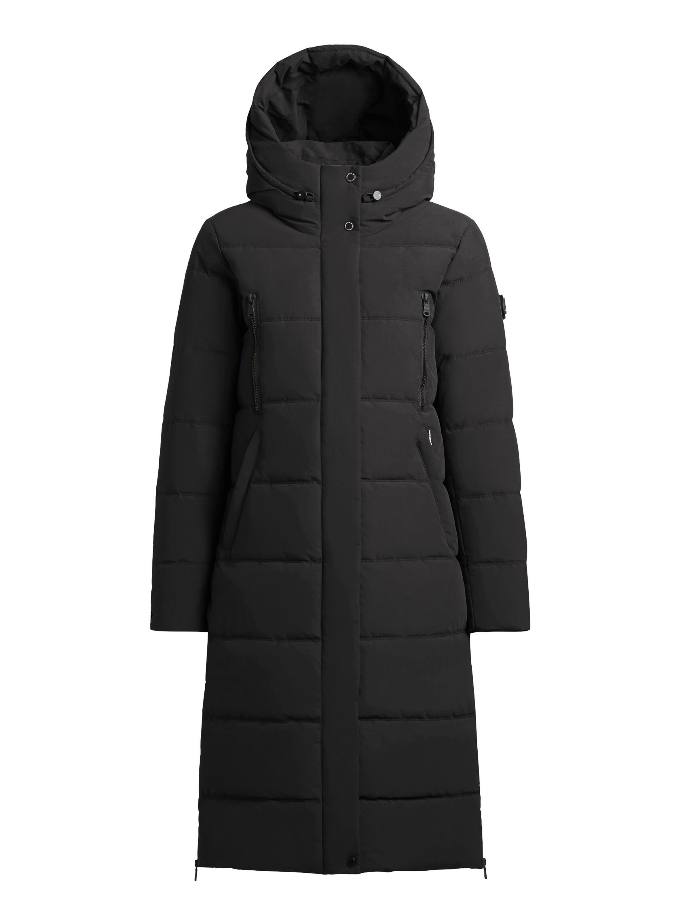 khujo Winter Jacket 'Inda' in Black: front