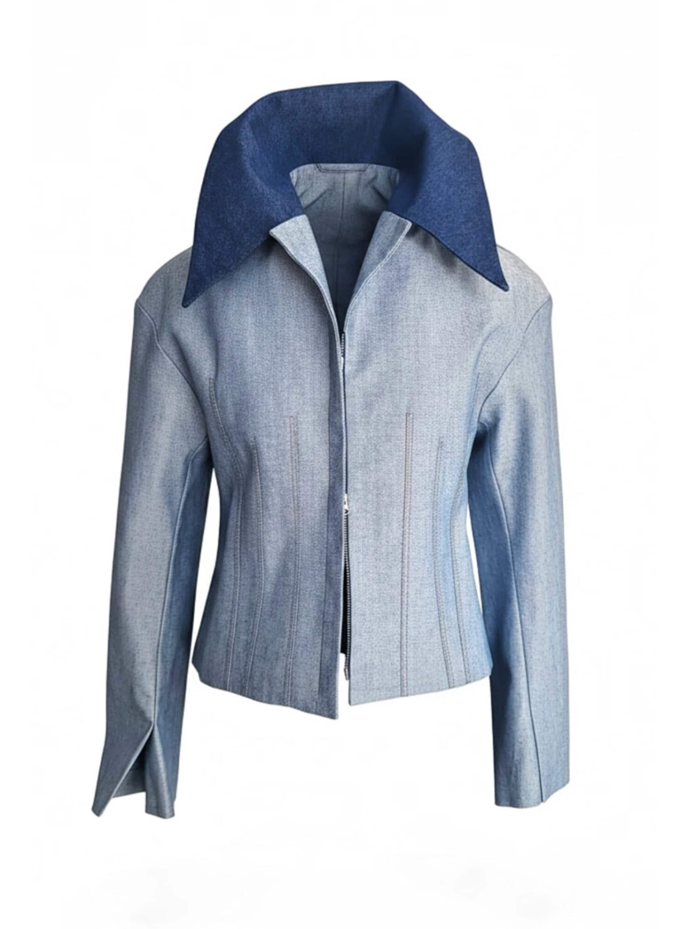 IUnique - Chaqueta de entretiempo en azul: frente