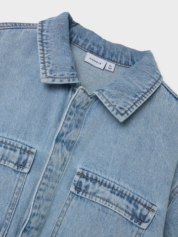 NAME IT Comfort fit Button up shirt 'HALF' in Blue