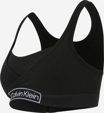 Calvin Klein Underwear Bralette Nursing Bra 'Reimagined Heritage' in Black: front