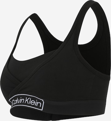 Calvin Klein Underwear Bralette Nursing Bra 'Reimagined Heritage' in Black: front