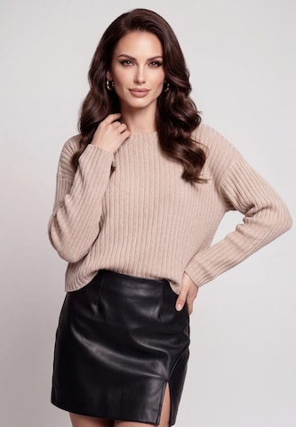 faina - Jersey en beige: frente