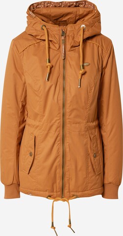 Ragwear Between-Seasons Parka 'Danka' in Brown: front