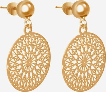 Gemshine Earrings 'Yoga Mandala' in Gold