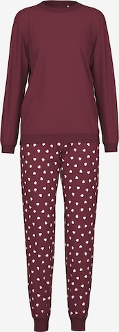 CALIDA Pajama 'Lovely Nights' in Red: front