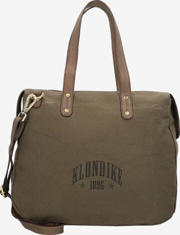 Borsa a spalla di KLONDIKE 1896 in verde: frontale