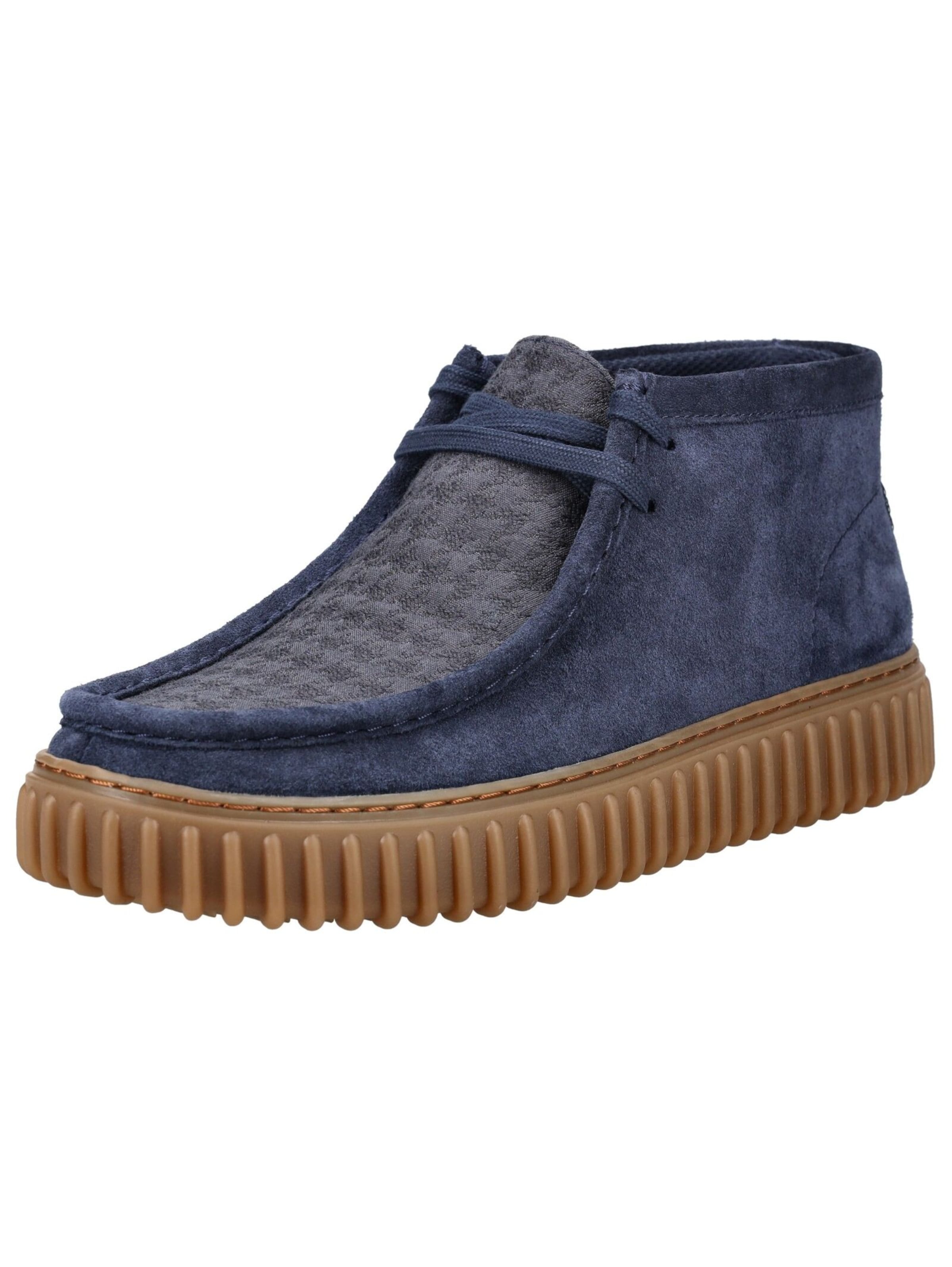 Scarpa stringata di CLARKS in blu: frontale