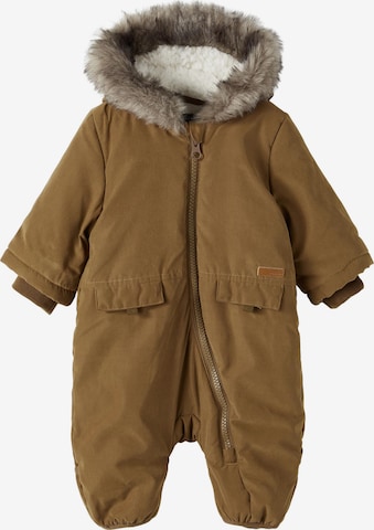 NAME IT Dungarees 'MIKY' in Brown: front