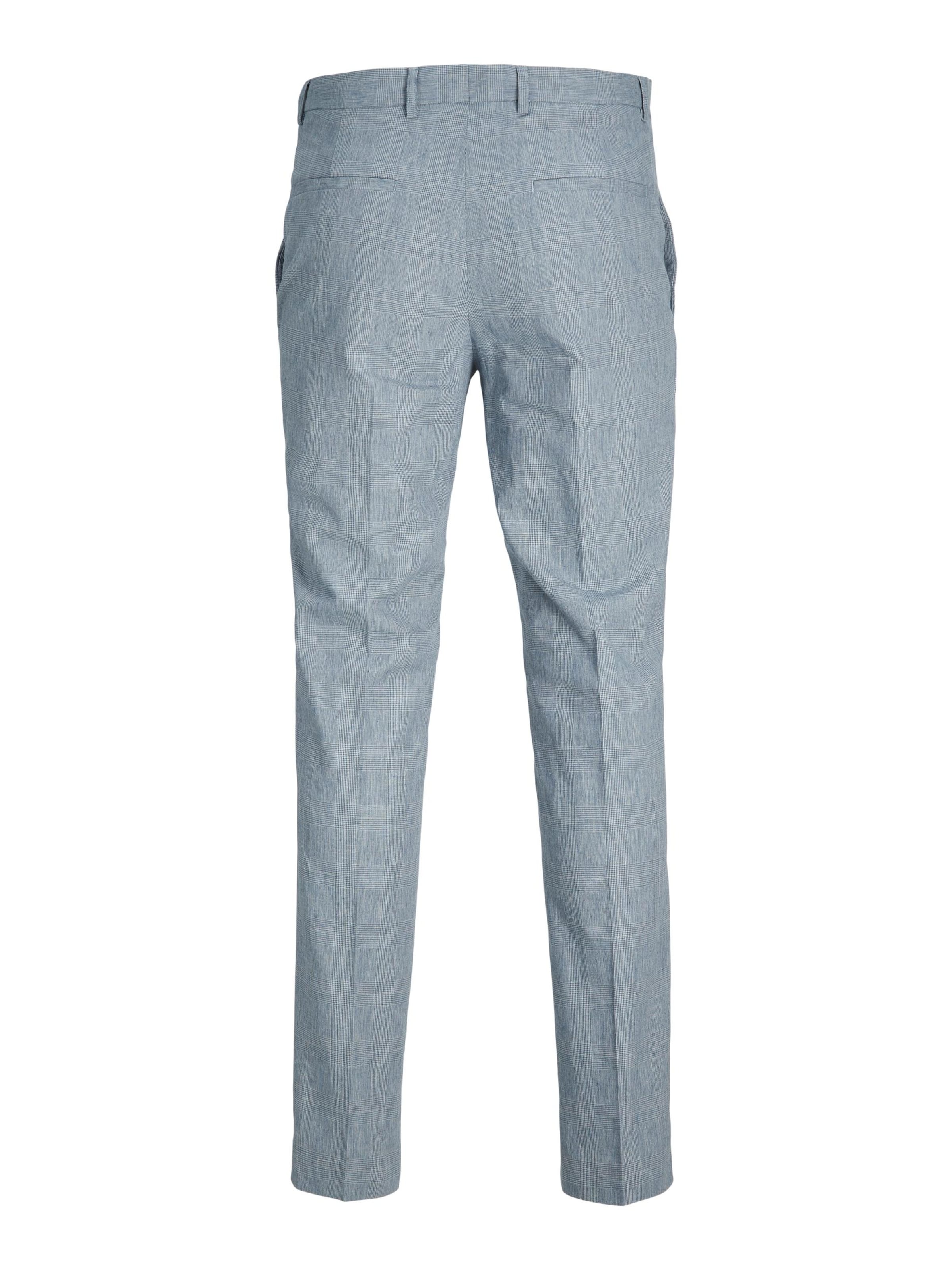 JACK & JONES Slimfit Ráncos nadrág - kék