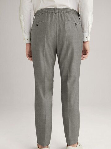 JOOP! Slim fit Trousers with creases 'Bax' in Grey