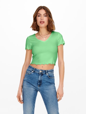 T-shirt 'KIKA' ONLY en vert : devant