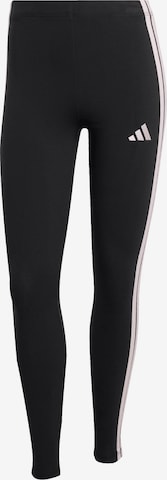 juoda ADIDAS SPORTSWEAR Siauras Sportinės kelnės 'Essentials': priekis
