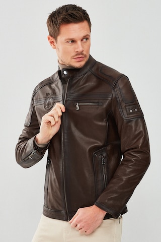 Derimod Between-Season Jacket 'Genuine' in Brown