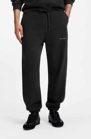 HUGO Loosefit Hose in Schwarz: Vorderseite