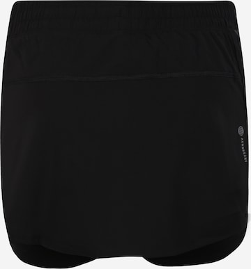 juoda ADIDAS SPORTSWEAR Standartinis Sportinės kelnės 'Run Icons 3-Stripes Skort'