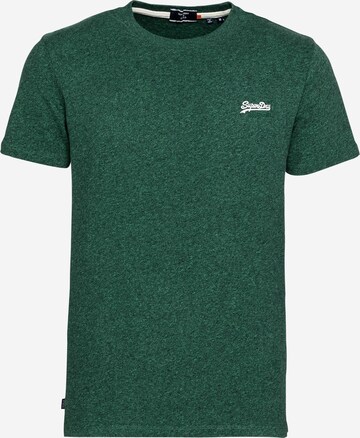 Effilé T-Shirt 'OL VINTAGE EMB CREW' Superdry en vert : devant