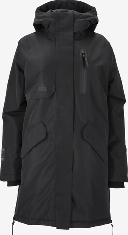 SOS Winter Coat 'Malbun' in Black: front