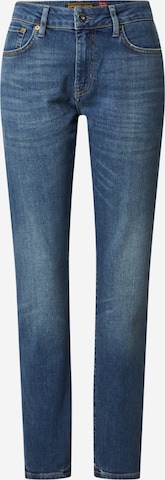 Superdry Slimfit Jeans in Blauw: voorkant