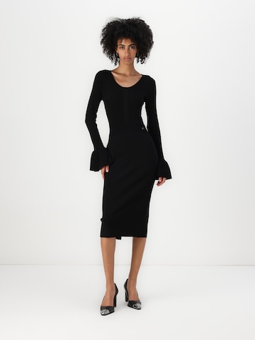 Karl Lagerfeld Úpletové šaty – černá