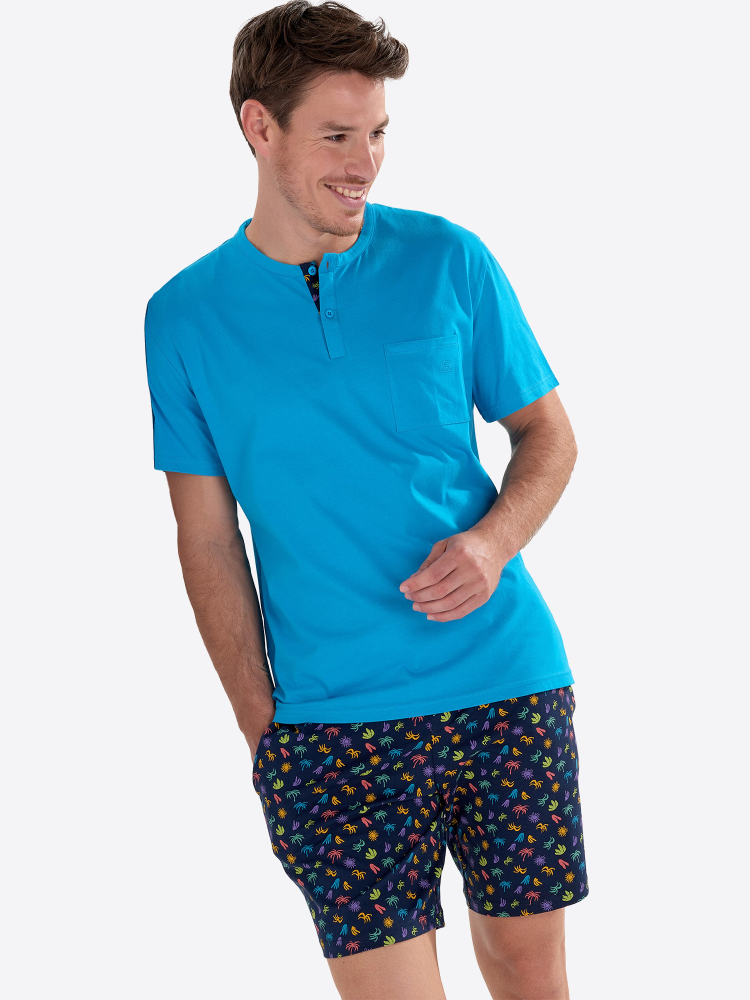 HOM Pyjama kort ' California ' in Gemengde kleuren